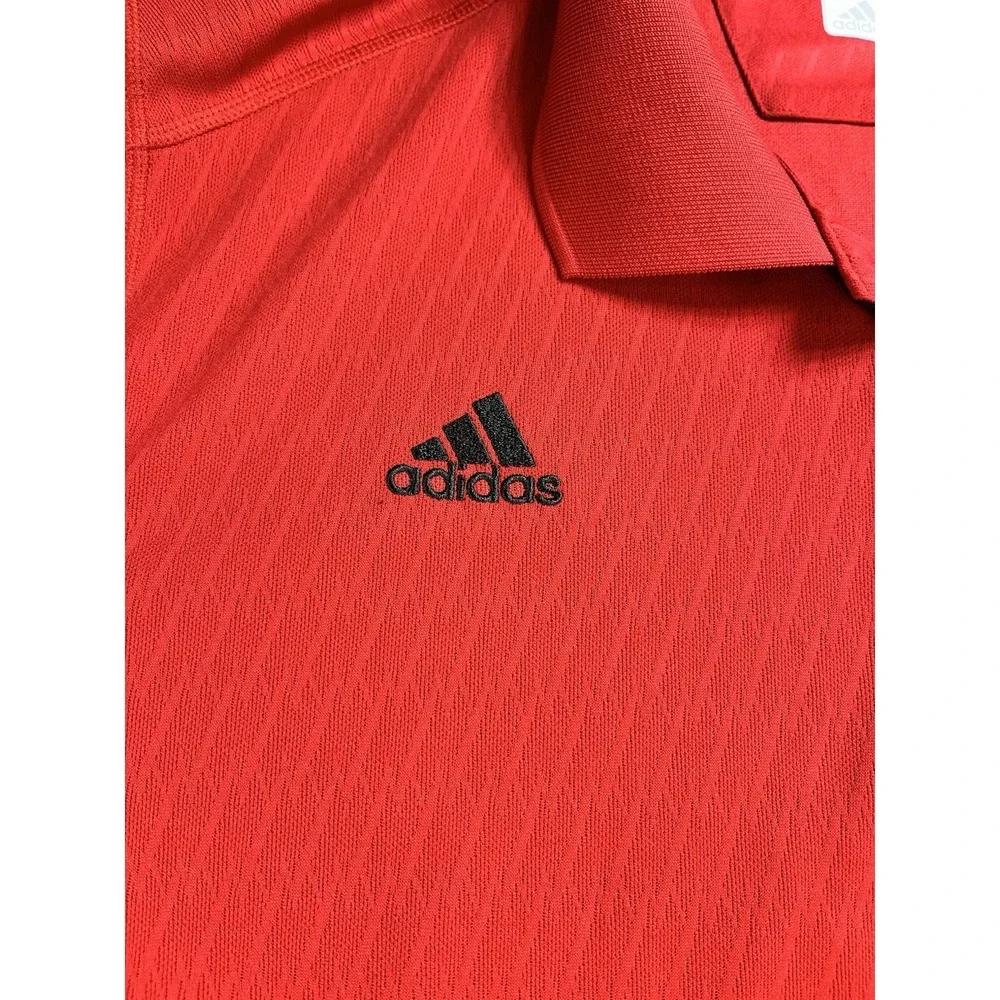 Louisville Cardinals Men's XL Adidas Red Climalite Sideline Polo‎ Shirt